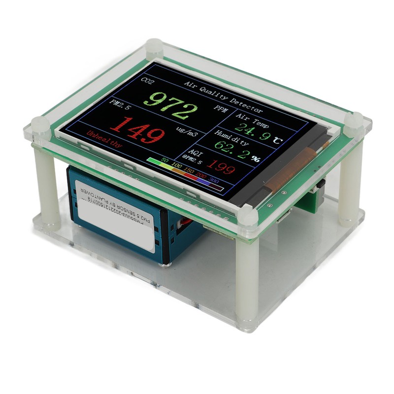 Air Quality Monitor Home Carbon Dioxide Detector High Accuracy Sensor