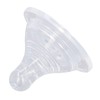 4pcs Infant Bottle Nipples Bust Feeling Replacement Silicone Nipple Round