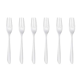 Sambonet Rosenthal Leaf Pastry Forks Set of 6 – Stainless Steel