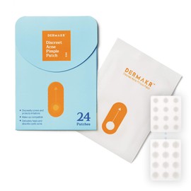 DERMAKR Discreet Acne Pimple Patch | Spot Cover Solution | Hydrocolloid Facial Stickers | Waterproof Patches Invisibly Cover Pimples