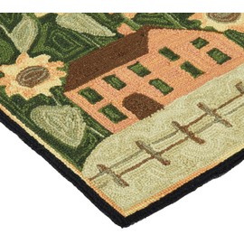 Park Designs House and Sunflower Hooked Rug Runner 24X72, 24 x 72