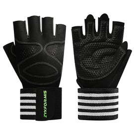 Workout Gloves for Men and Women, Breathable Weight Lifting Gloves with Wrist Wrap Support, Lightweight Gym Gloves with Excellent Grip, Full Palm Protection for Weightlifting Fitness Training Climbing