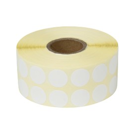 Prolac Marker Dots - 4000 Pieces Colourful Glue Dots on Roll, 15 x 15 - White