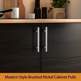 Probrico Polished Chrome Cabinet Handles 5 Inch Hole Centers, Kitchen Drawer Dresser Pulls T Bar Style, Cabinet Pulls for Kitchen Cupboard Bathroom Handles,1 Pack