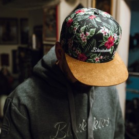 Blackskies Snapback Cap, Suede Camo Denim Visor Flannel, Unisex Premium Baseball Cap, Wool Cap, Oahu,