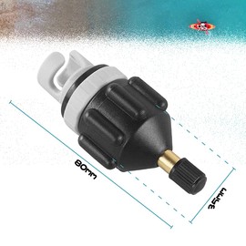 Sup Adapter, XCOZU Sup Air Pump Compressor Inflatable Accessories Sup Pump Adapter Portable Sup Valve Adapter, Sup Valve Adapter for Canoeing Kayaking Paddle Board Dinghy