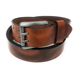 Men's Genuine Leather Belt I Belt for Men and Women I 4 cm Wide, natural brown