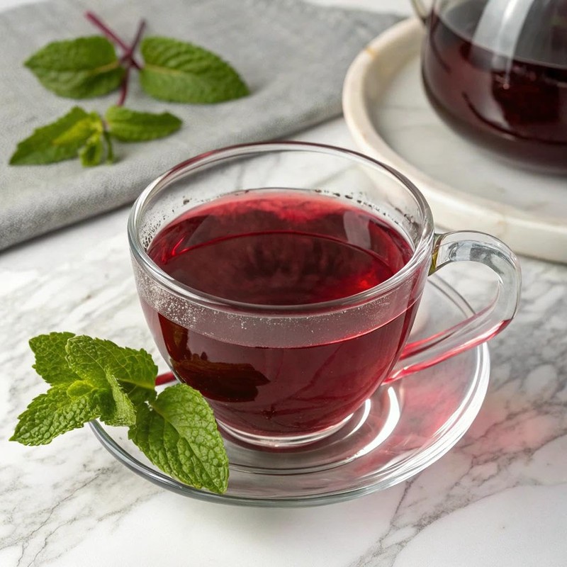 TeeLux Hibiscus Tea Bags, Natural Hibiscus Flowers Herbal Tea, Caffeine