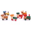 Brubaker Set of 6 Wooden Railway Pendants, Tree Decorations, Locomotives,