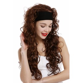 WIG ME UP - VK-27-30 Women's Wig on Headband Long Curly Curly Voluminous Copper Brown Red Brown