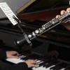 Clarinet lyre,2 Pack Black Clarinet Lyre Holder for Marching Band,6.02Inch