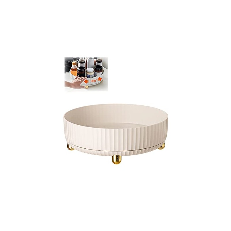 Rotating Storage Rack, Rotating Spice Shelf Organizer Turntable, Multi-functional Spice