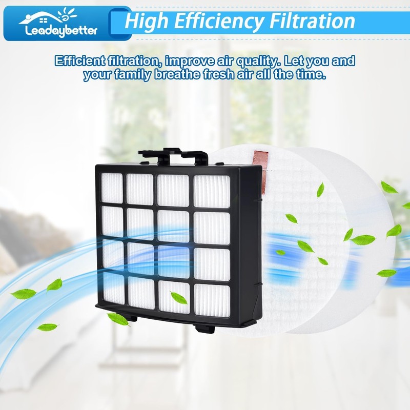 Leadaybetter Filter Replacement for Shark AZ2000 AZ2000W AZ2002 Vertex DuoClean