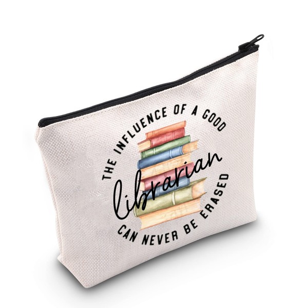 TSOTMO Librarian Gift Librarian Zipper Pouch Makeup Bag For Women