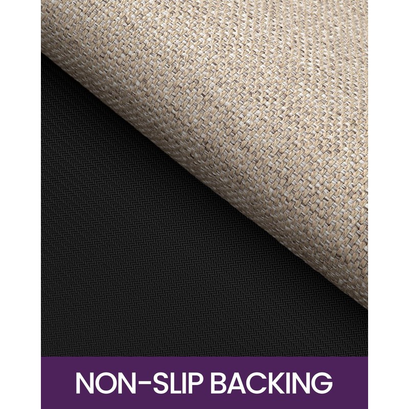 DEXI Hallway Runner Rug 2'x7', Non Slip Rubber Backed Runners