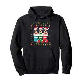 Havanese Dog in Christmas Men Women Kids Xmas Pajama Pullover Hoodie