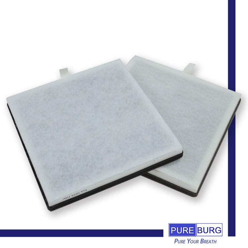 PUREBURG 2-Pack Replacement HEPA Air Filter Compatible with Beurer 3-in-1