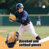 Baseball Glove - Softball Practice Mitts - Leather Outfield Softball