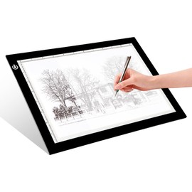 LitEnergy Caja de trazado de luz de tablero de copia LED A4, almohadilla de luz LED ajustable de alimentación USB para transferencia de tatuajes, dibujo, bocetos, animación, plantillas, accesorios de pintura de arte de diamantes