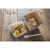 Nakamura Disposable Sparking Spoons, Wooden Fork Spoons, Natural, Length: Approx.