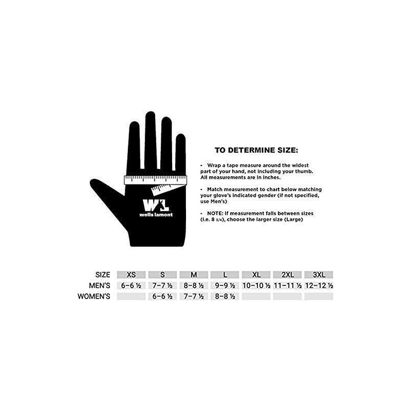 WELLS LAMONT Hydrahyde Leather Work Gloves M Size, 3 Gloves