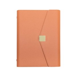 A-ITEM Loose Leaf Cover, A5, Stylish, 6 Holes, Ring, Binder Notebook, A-Item (Caramel)