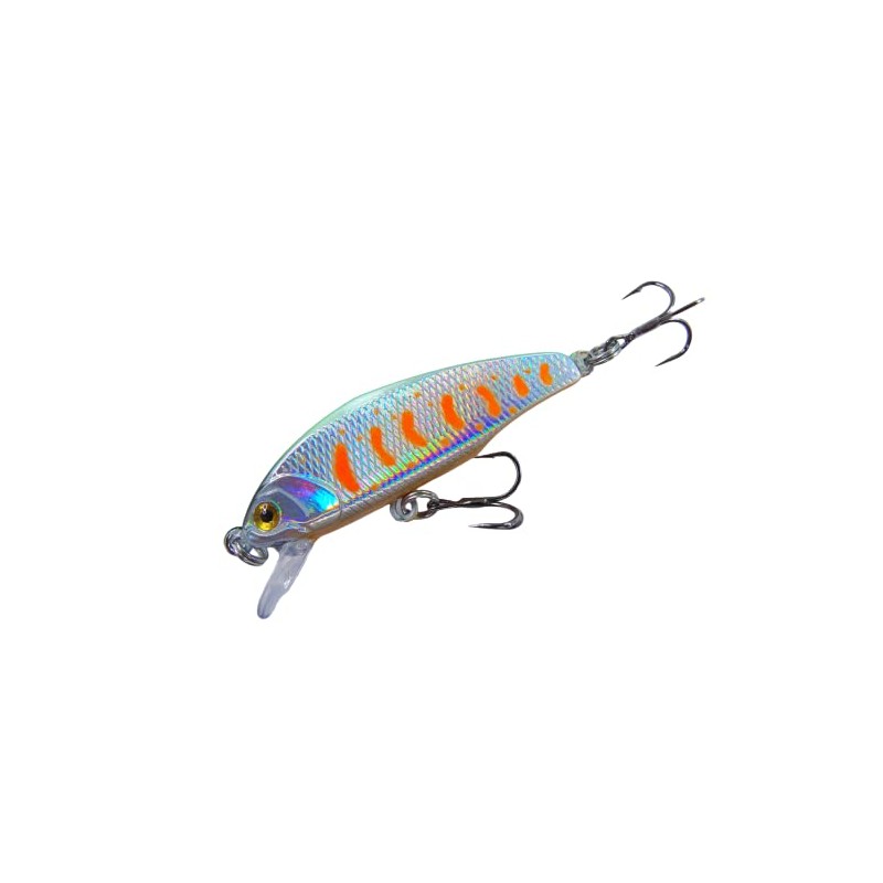 momolures Trout Fishing Lure Flat Sinking Minnow 44mm 4.4g Tungsten