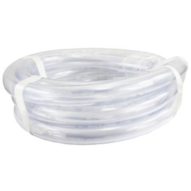 Duda Energy Clear Vinyl PVC Tubing 3/4" ID, 10 Foot Length, Flexible 63A Hardness