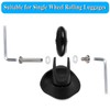 OwnMy Set of 4 Replacement Rubber Swivel Caster Wheels for