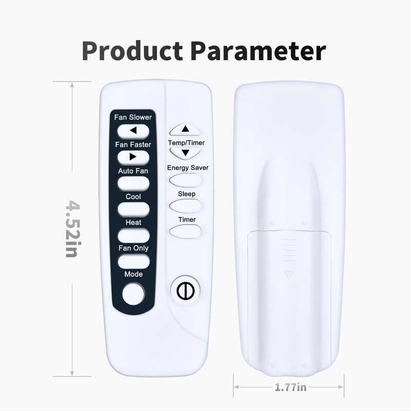 ZWP Replacement Remote Control for Frigidaire Window Air Conditioner, Replace