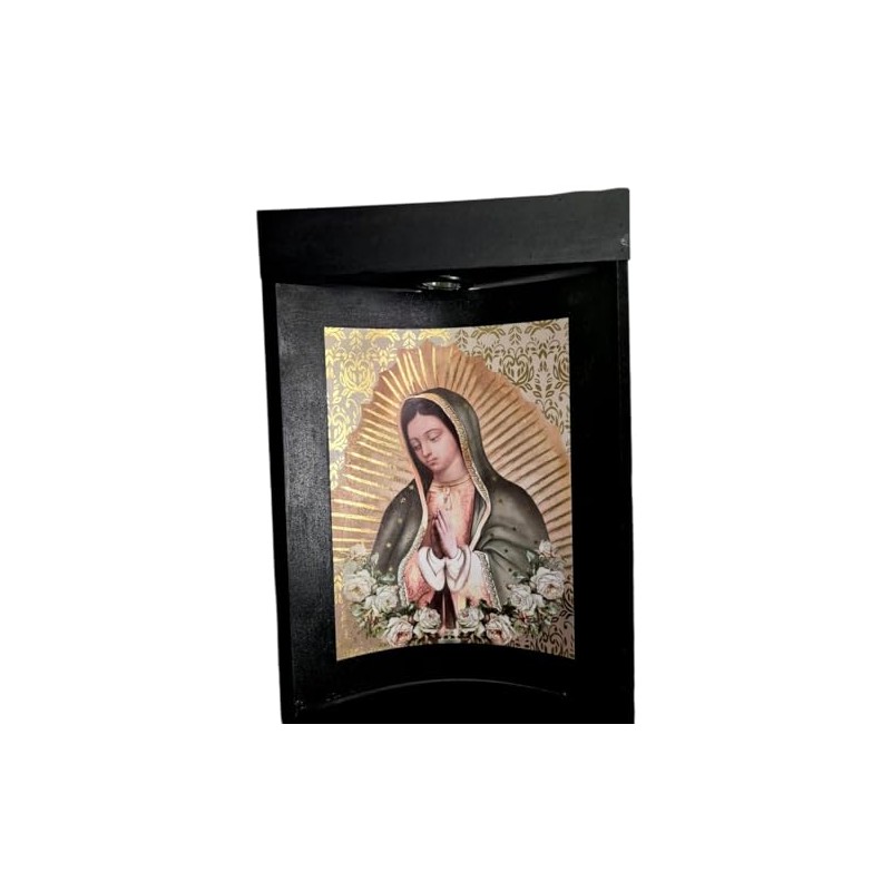 Cuadro Virgen María con Destellos Dorados