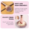 Double-Ended Foundation Makeup Brush, Blusher Brushes, Bronzer-Brush, Perfect for Blending