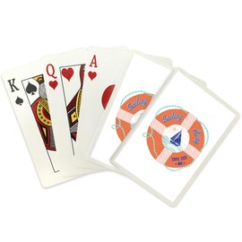 Lantern Press Cape Cod, Massachusetts, Dockside Series, Sailing Away, (52 Playing Cards, Poker Size Card Deck with Jokers)
