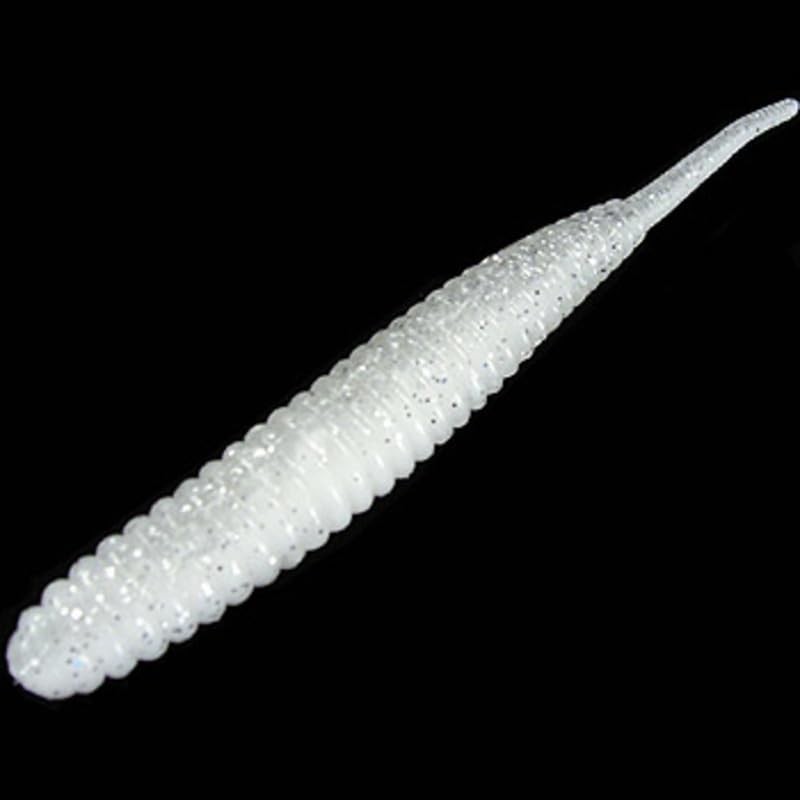 deps Worm Death Adder 6" White & Clear/Silver Flake #31