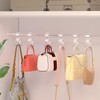 Famitree Pack of 6 Handbag Hangers Hooks Wardrobe Transparent