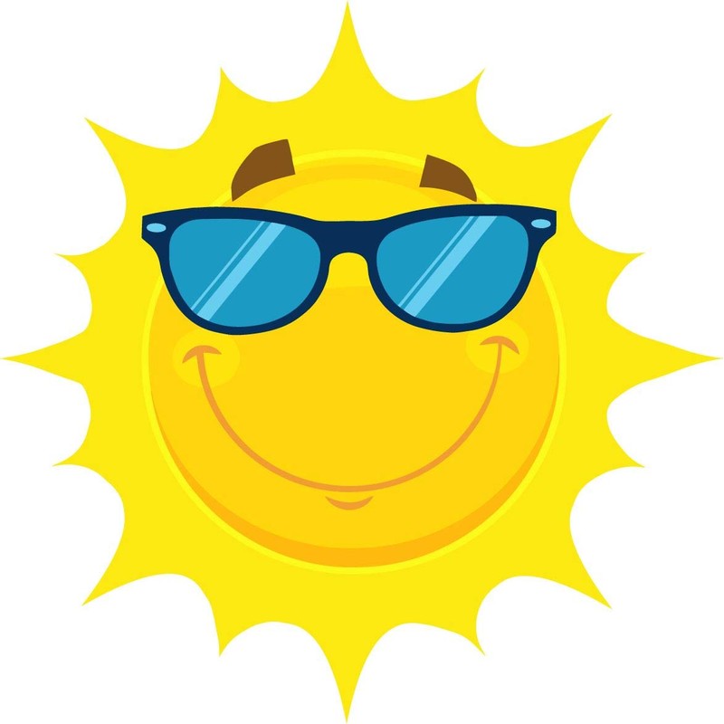 144 Happy Sun 30 mm Summer Reward Stickers for School