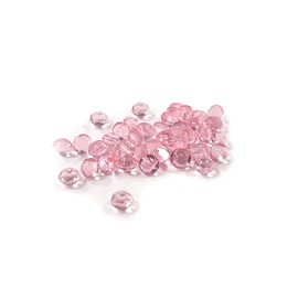 O'Creme Cherry-Pink Edible Diamond Studs 4 Millimeters for Decorating Cakes and Cupcakes, 65 Studs