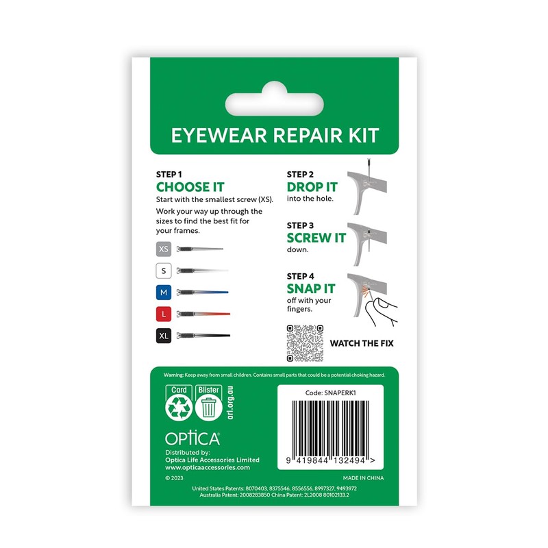 OPTICA Glasses Repair Kit - Fix Your Eye Glasses in