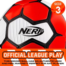 Nerf Proshot - Balón de fútbol Oficial de la Liga Talla 3, Cosido a Mano para un Aspecto y sensación auténticos, Bomba incluida