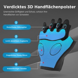 UTEBIT Men's Fitness Gloves,2 Pairs of Sport Gloves Breathable Material & Enhanced Grip for Training, Protection, Exercise, Weightlifting, Workout, Gym