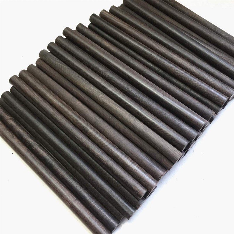 10-Pack 15x1.2cm African Blackwood Ebony Dowel Pins Wood Lumber Turning
