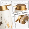 Enra Ceramic Gold Foaming Soap Dispenser,12 oz Marble Foam soap