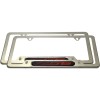 Unbranded 2ps Z06 Stainless Steel License Plate Frame Holder Chrome