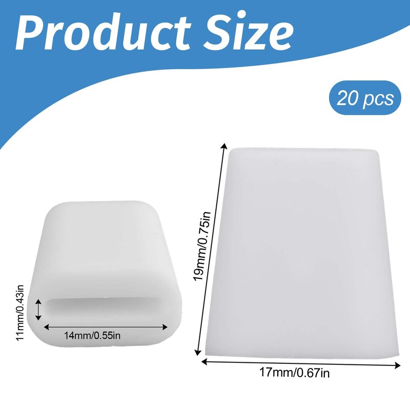 20Pcs Hard Rubber Feet for Sink Grid Sink Protecter Rubber