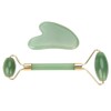 Natural Double Head Green Aventurine Jade Stone Roller & Scrapping