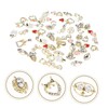 BIUDECO 60pcs DIY Alloy Nail Charms Baroque Style Nail Art