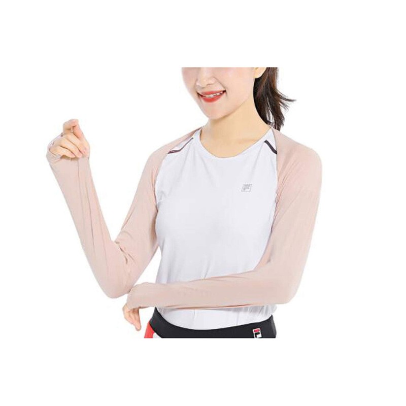 Fukufuku Women's UV Care, Neck & Arm Cover, Arm Sleeve,