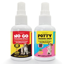 Creimpdoty Dog Potty Training Spray Set, Indoor & Outdoor Potty Training for Dogs & Puppies, Stops Urination & Marking, Puppy Essentials, 1.69 fl.oz Each