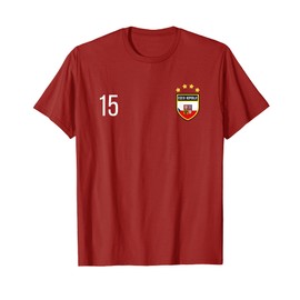 Czech Republic Number 15 Sports Jersey Football # Fifteen T-Shirt