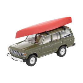 Tomytec 330882 Tomica Limited Vintage Neo 1/64 LV-N279e Toyota Land Cruiser 60 Olive Canoe with Figure Complete Product